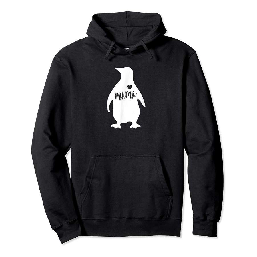 Mama Penguin Shirt   Cute Mothers Day Gift For Mom Hoodie Premium Tee