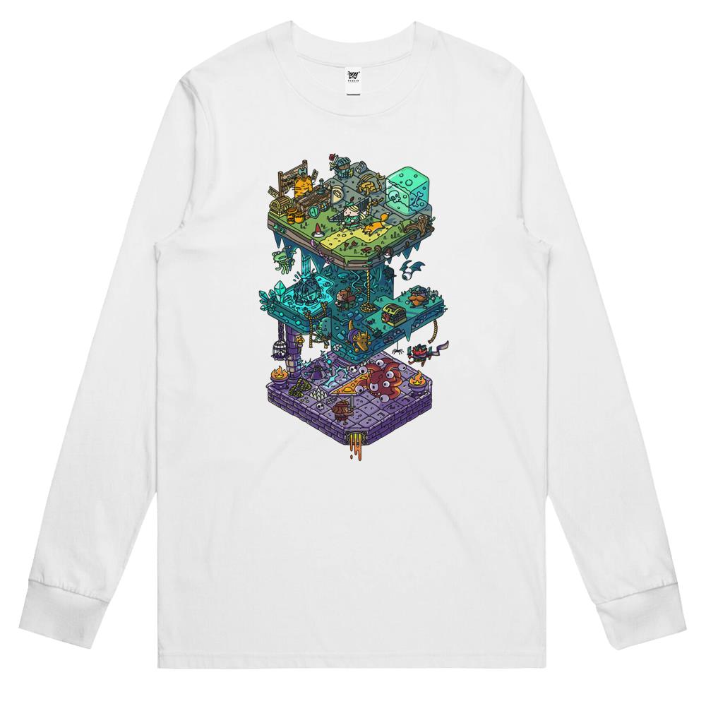 Dungeons And Isometric Dragons Long Sleeve T Shirts