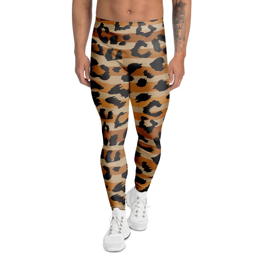 Striped Leopard Men’S Leggings