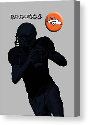 Denver Broncos Football David Dehner Canvas Print