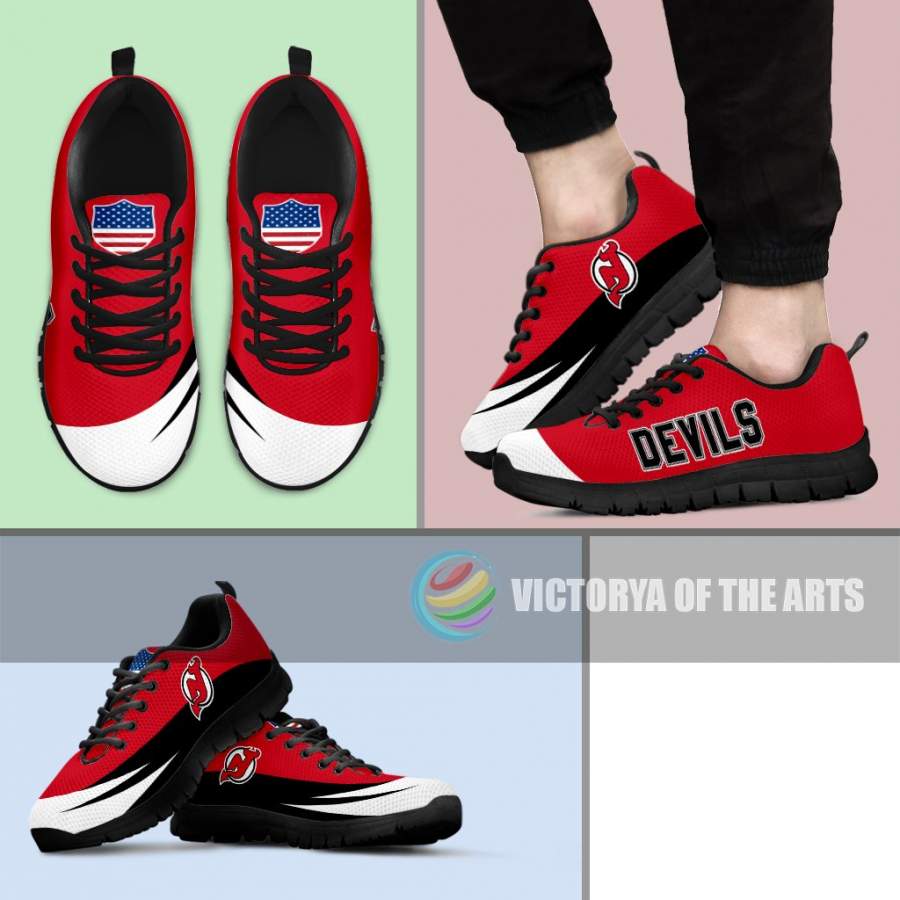 Awesome Gift Logo New Jersey Devils Sneakers