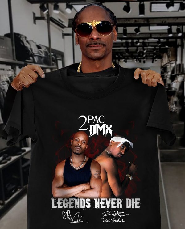 Legends Never Die 2Pac X Dmx T Shirt Hg