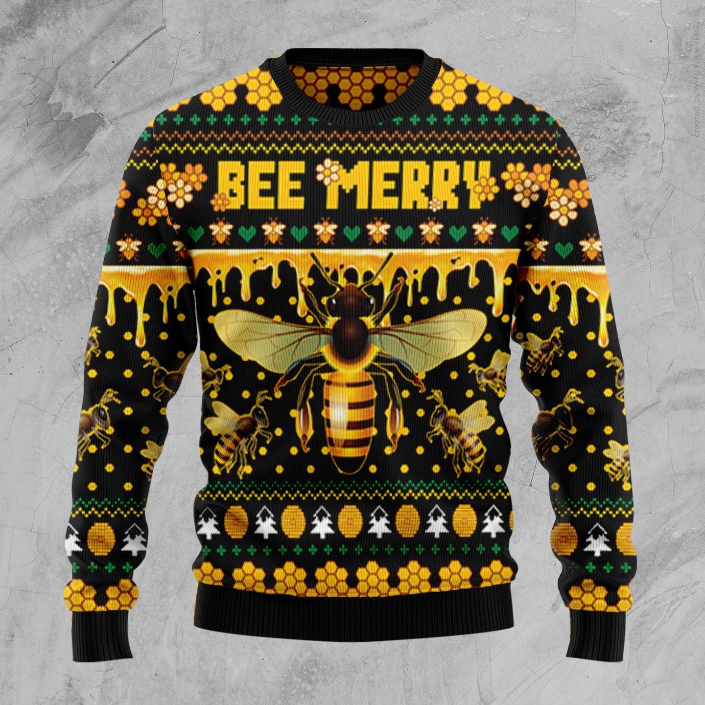 Bee Merry Bee Merry Christmas Ugly Sweater