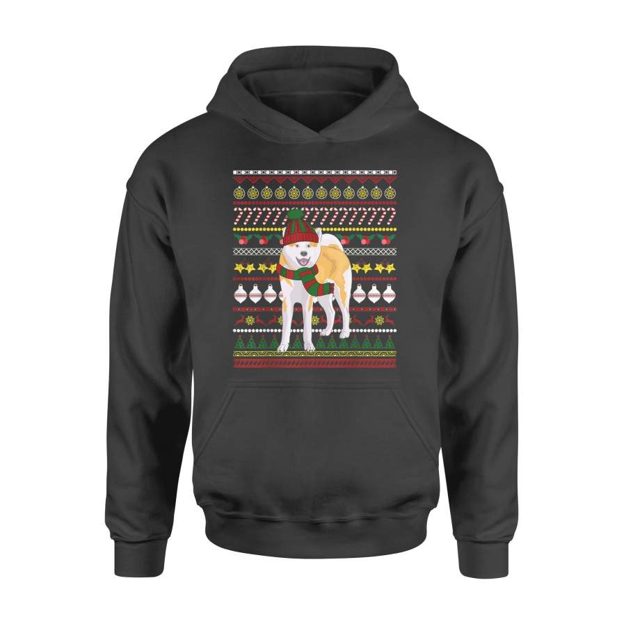 Akita Inu Santa Claus Ugly Sweater Dog Gift T Shirt – Standard Hoodie