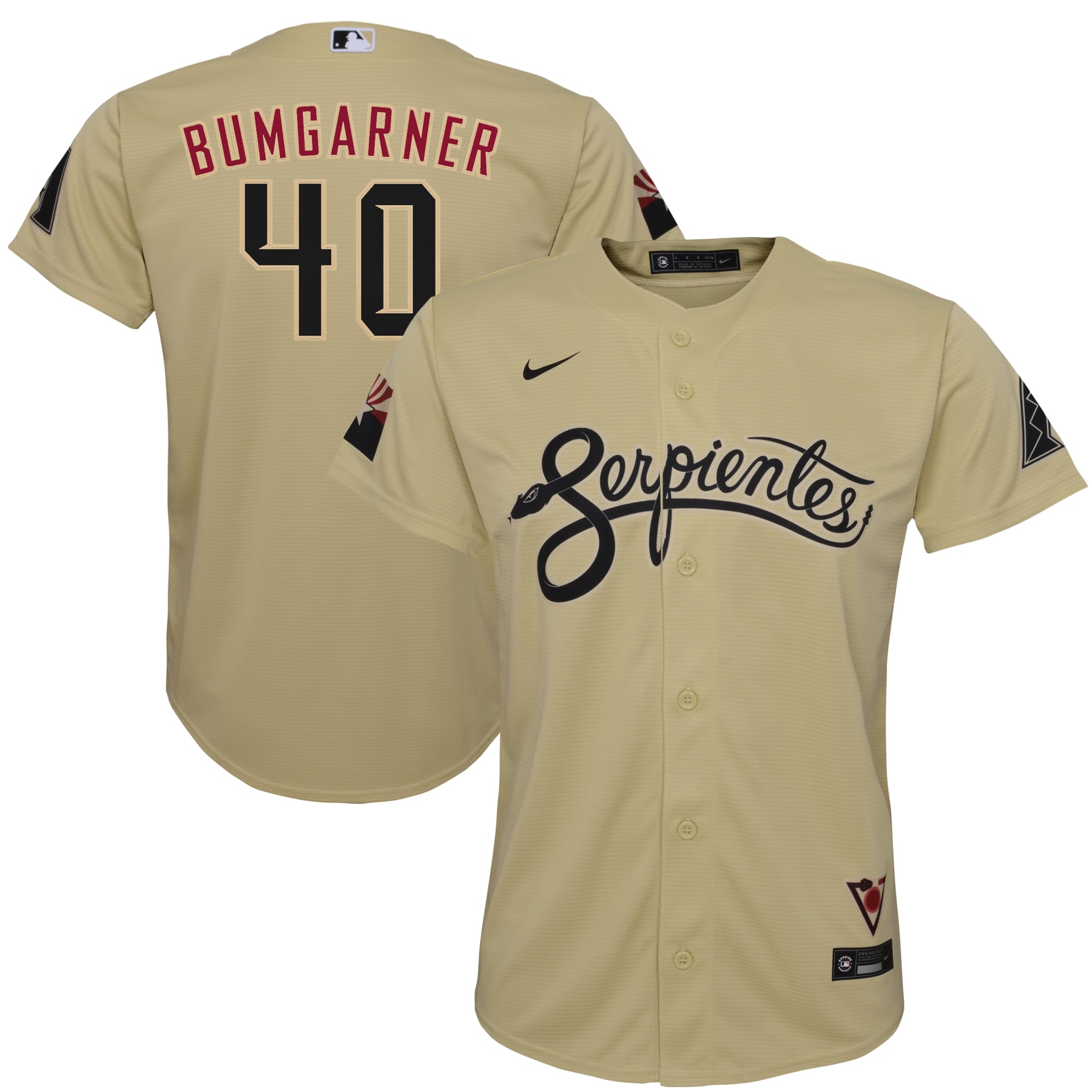 Youth Arizona Diamondbacks Madison Bumgarner Sand City Connect Player Jersey