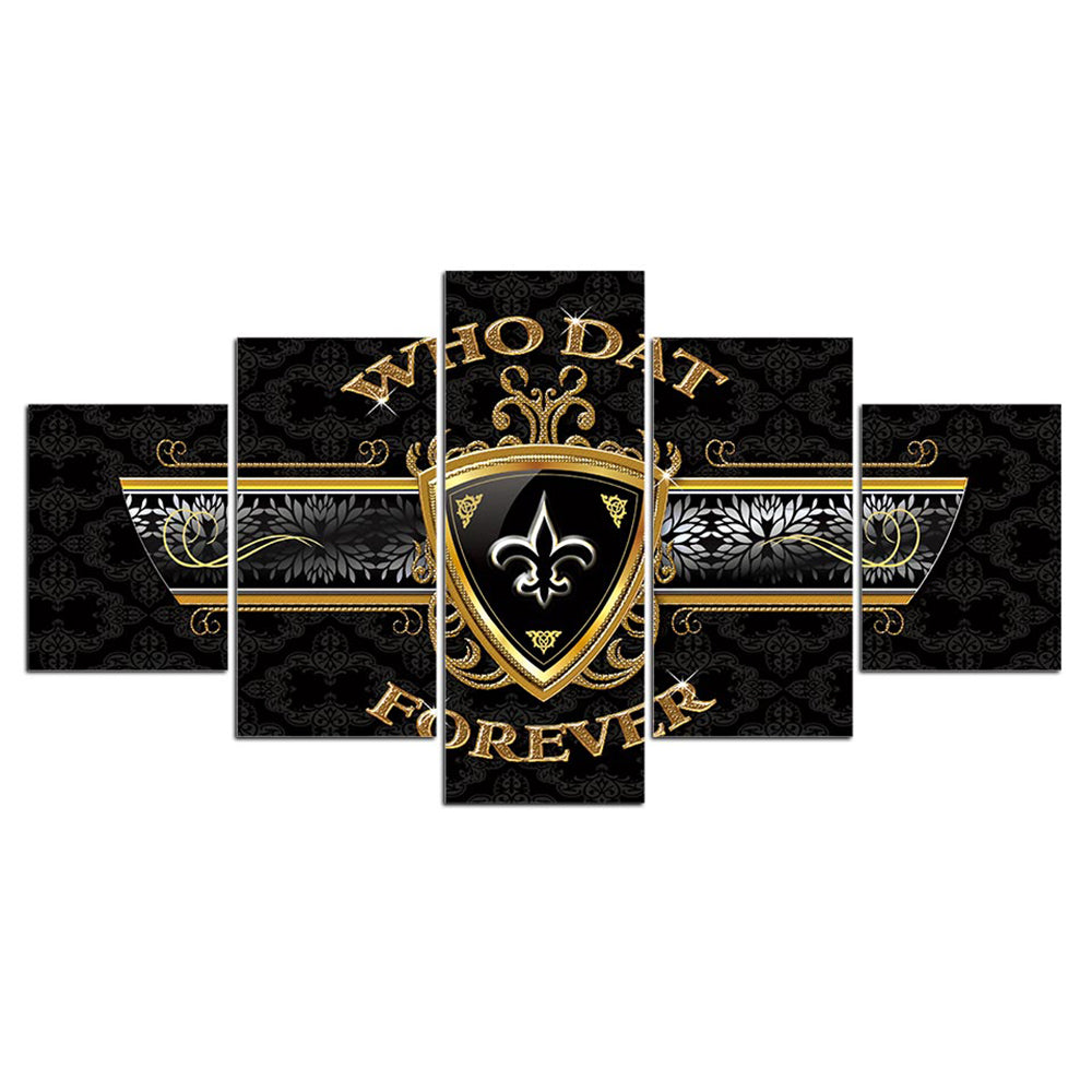 New Orleans Saints Wall Art Cool Logo Canvas Print