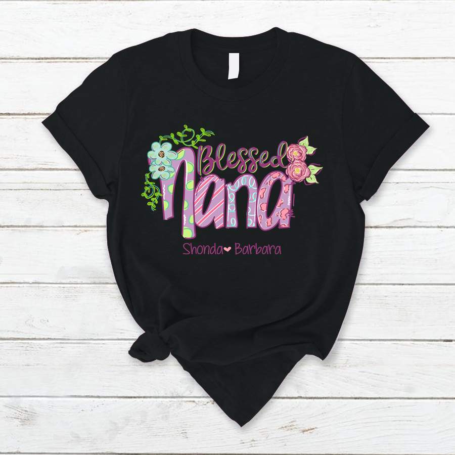 Personalized Blessed Grandma Shirt, Custom Blessed Grandma Shirt