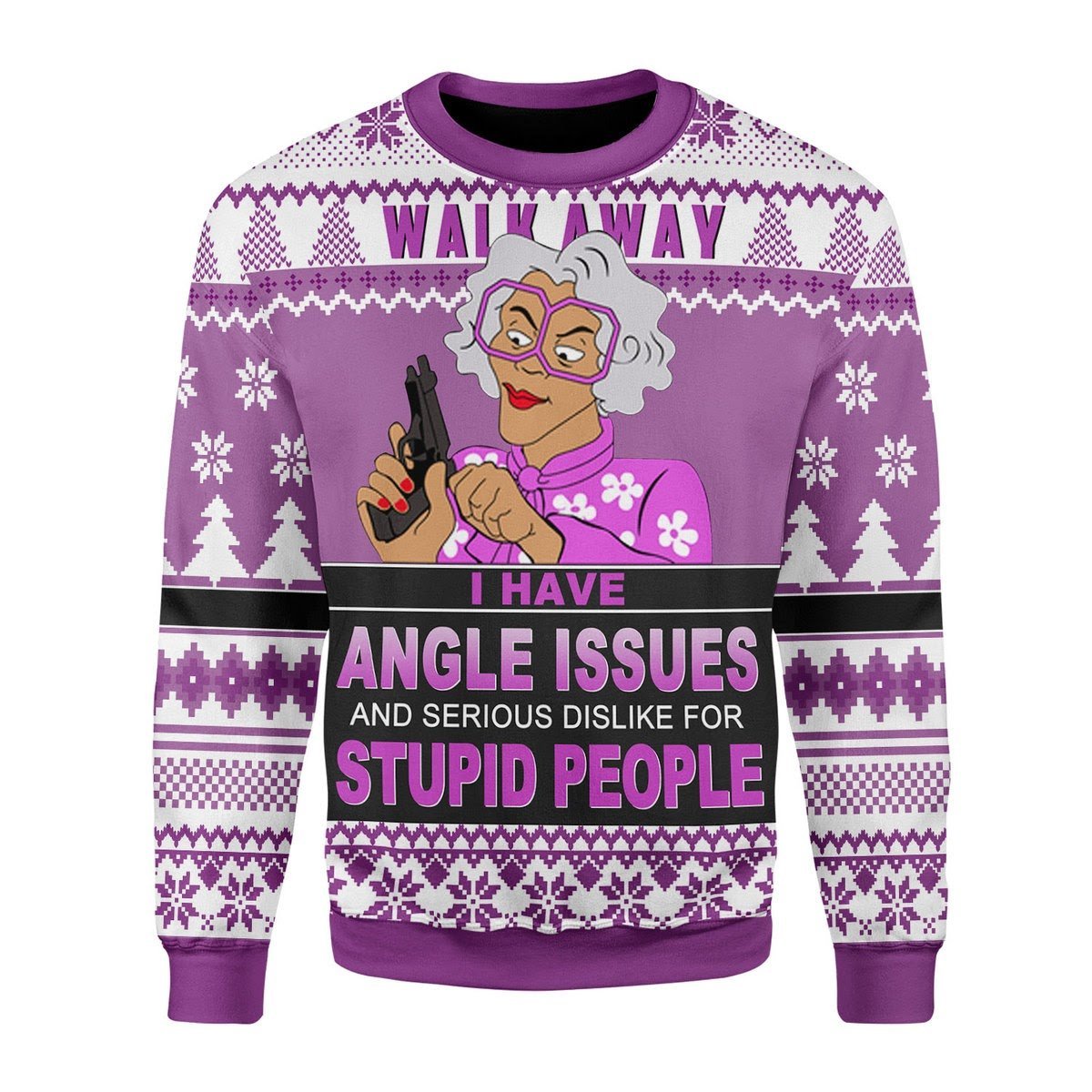 Walk Away Christmas Ugly Sweater | Unisex | Full Size | Adult | Colorful | US3482