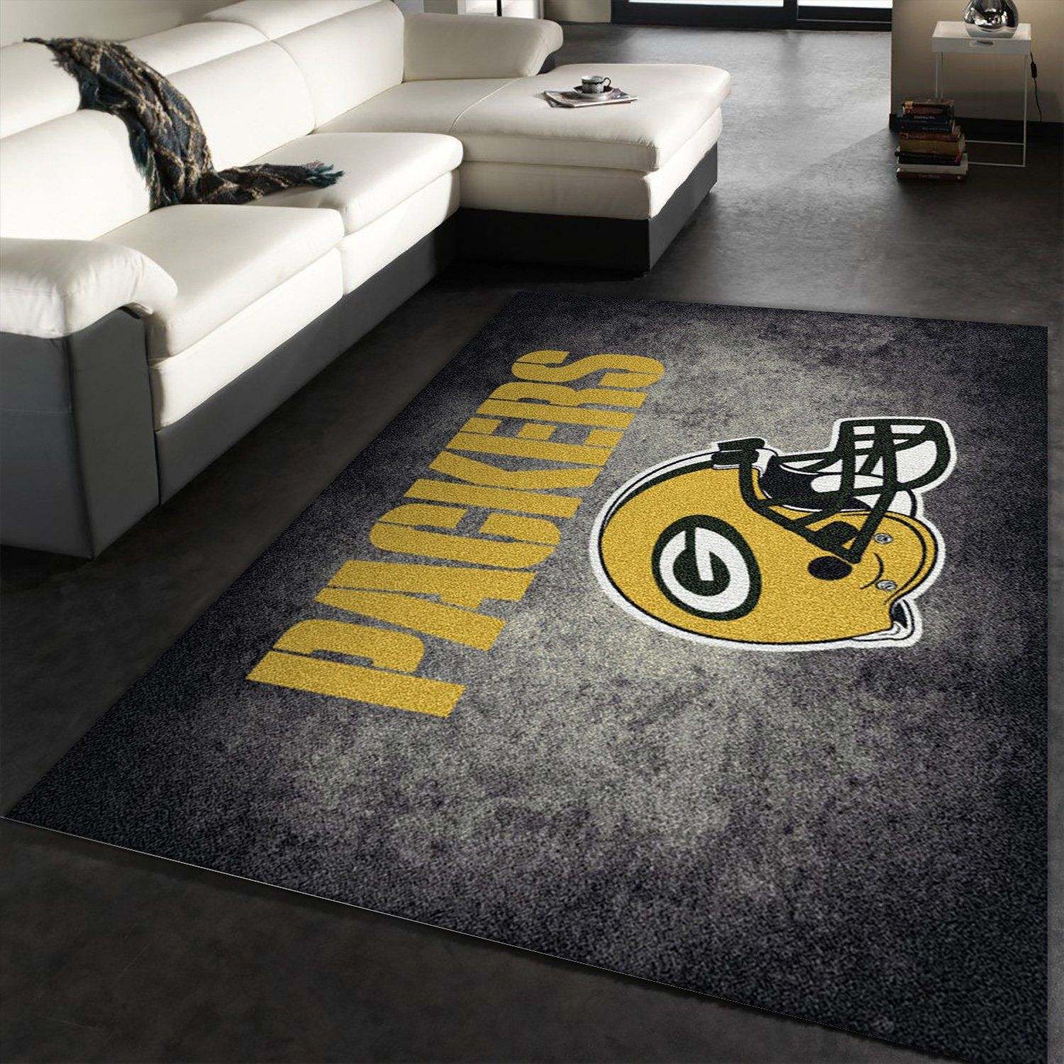 Milliken Distressed Helmet Green Bay Packers Area Rug Area Rug Carpet Kitchen Rug Christmas Gift Us Decor