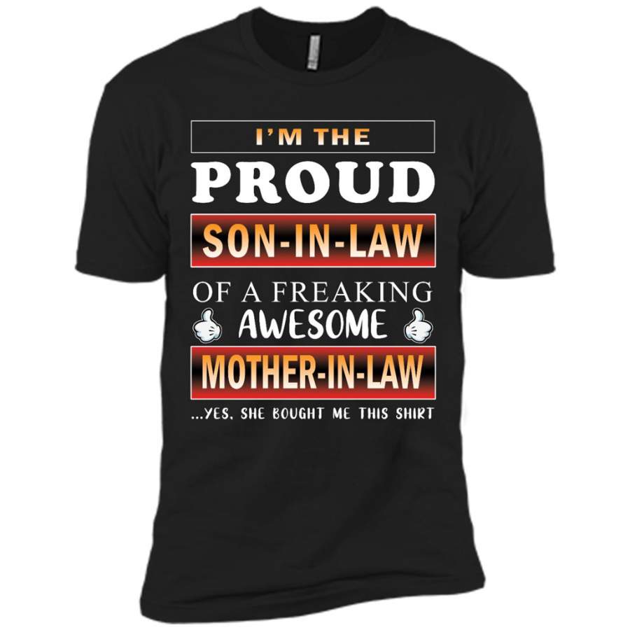 I’m The Proud Son-in-law Of A Freaking Awesome Mother-in-law Unisex T-Shirt