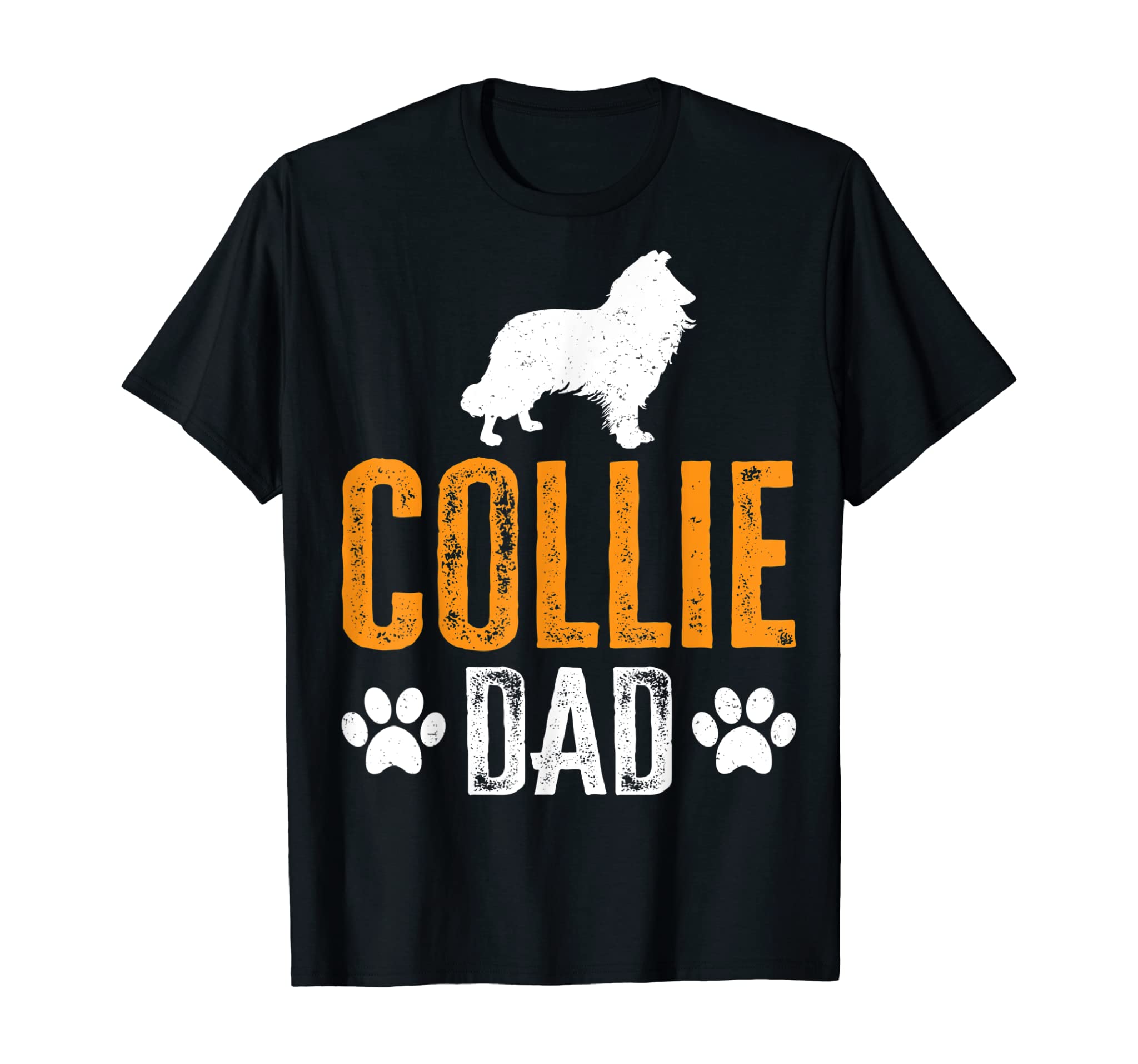 Mens Collie Dad Gift Dog Daddy Collie Father Day Gift T-Shirt