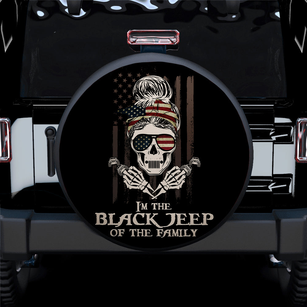 I Am The Black Girl Jeep Of The Family American Car Spare Tire Covers Gift For Campers