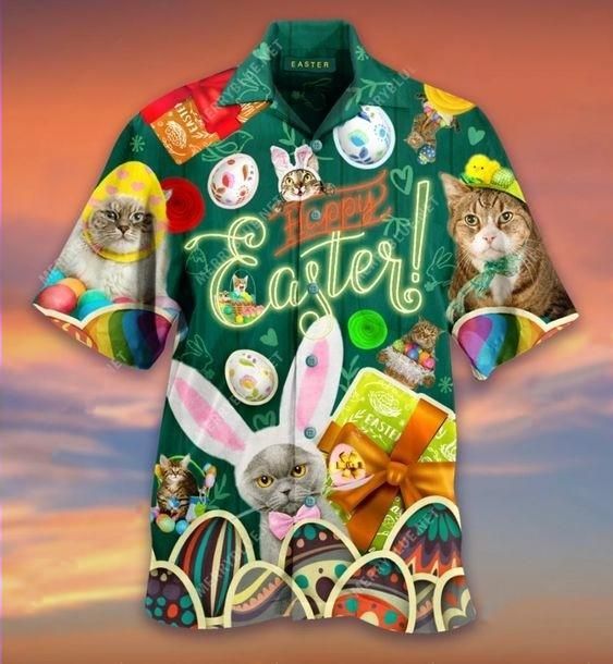 Cover Your Body With Amazing Hawaii Aloha Shirts Easter Blessings Cats Ha72795