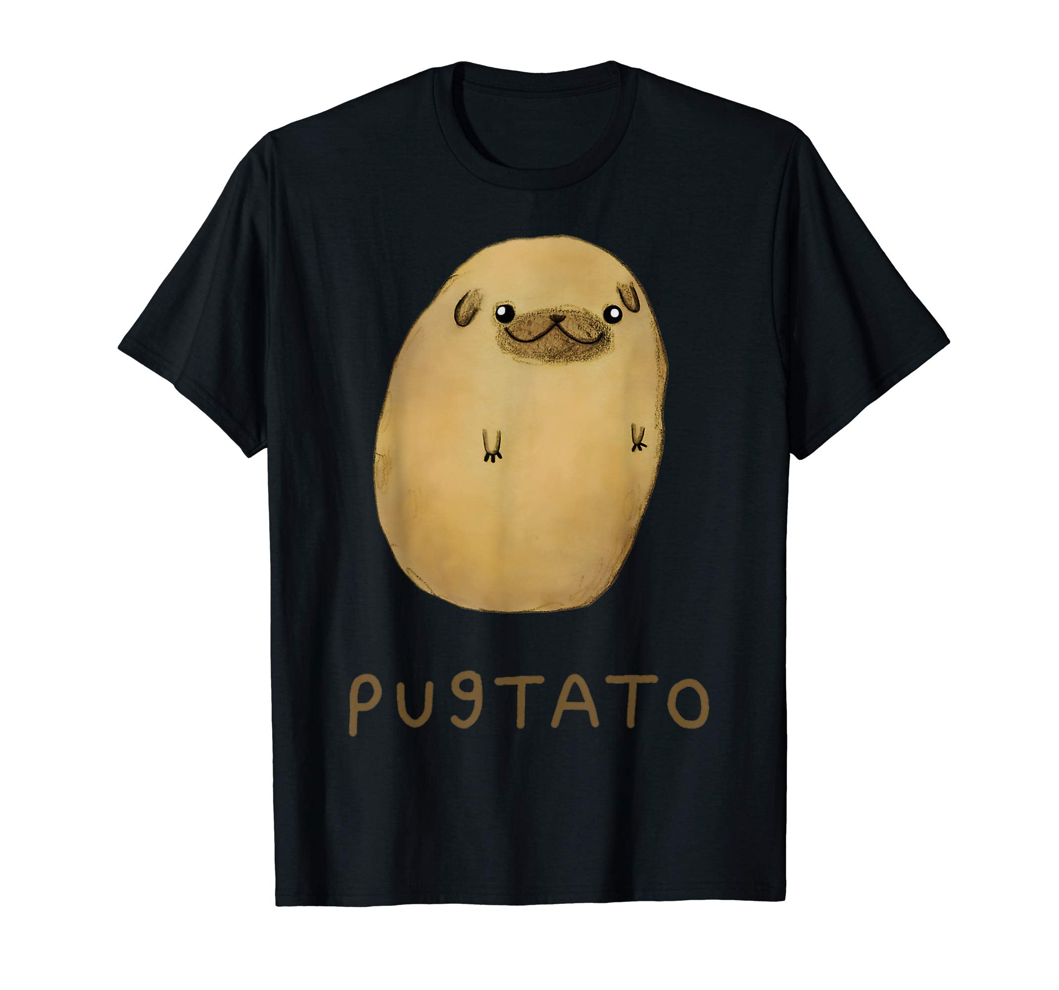 Funny Cute Pug Potato Dog Gift Dog Lover T shirt