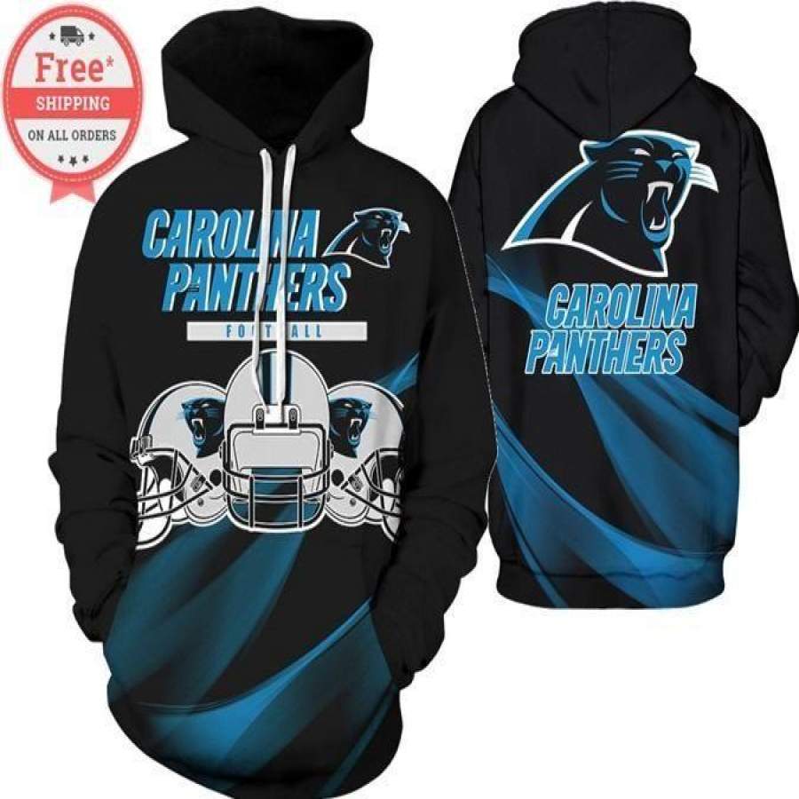 Carolina Panthers Football Team Printed Unisex Hoodie Unisex 3D All Over Print