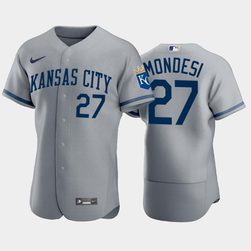 Adalberto Mondesi 27 Kansas City Royals 2022-23 Gray Men’s Jersey