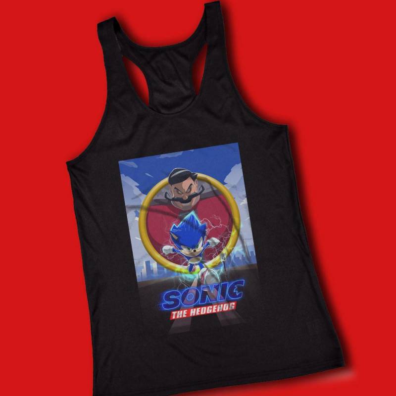 Dr Eggman N Sonic The Hedgehog Poster Women’S Tank Top