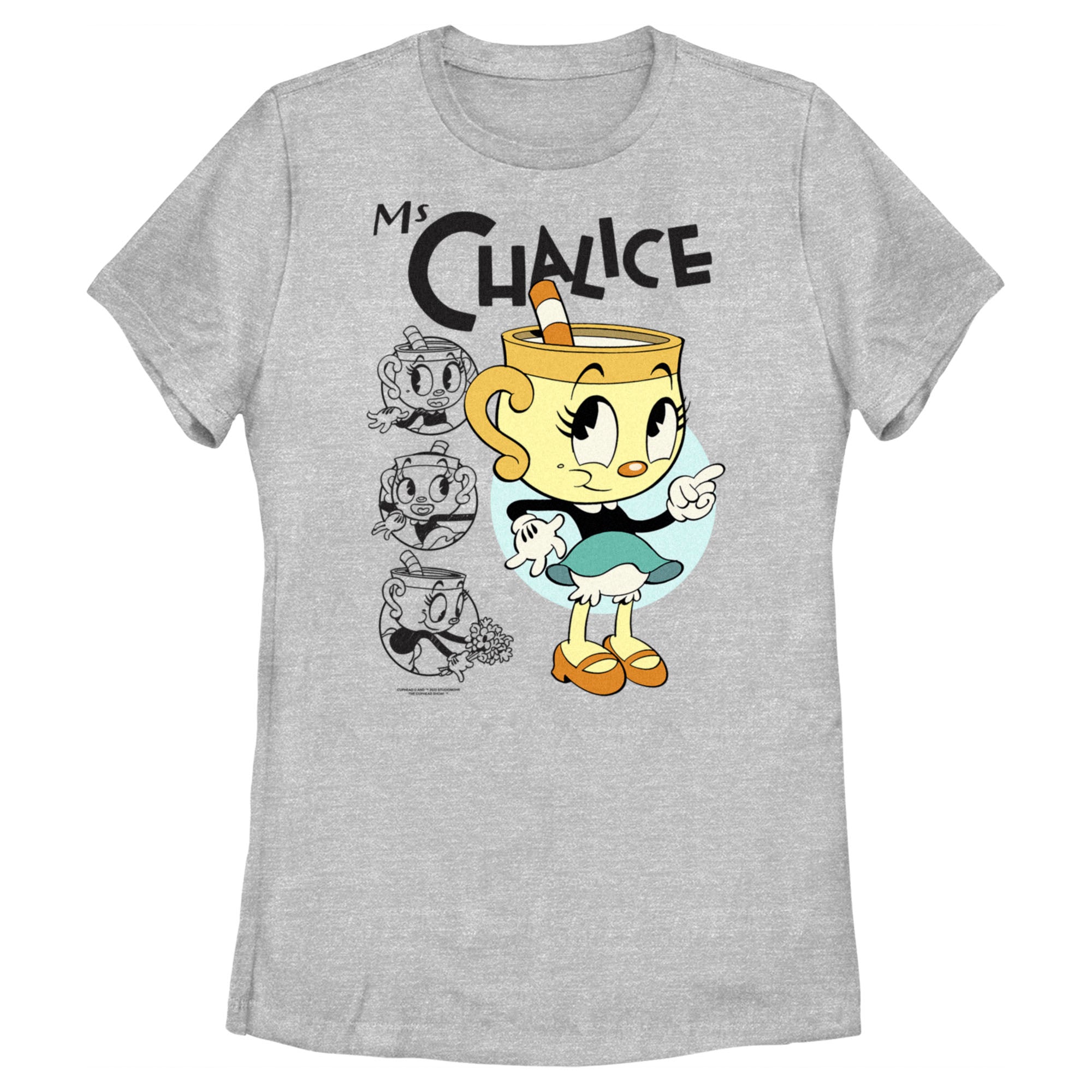 Women’S The Cuphead Show! Ms. Chalice Sketches T-Shirt