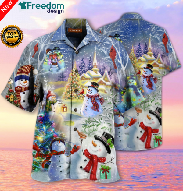 Snowman Hawaii Shirt Unisex Ha44431