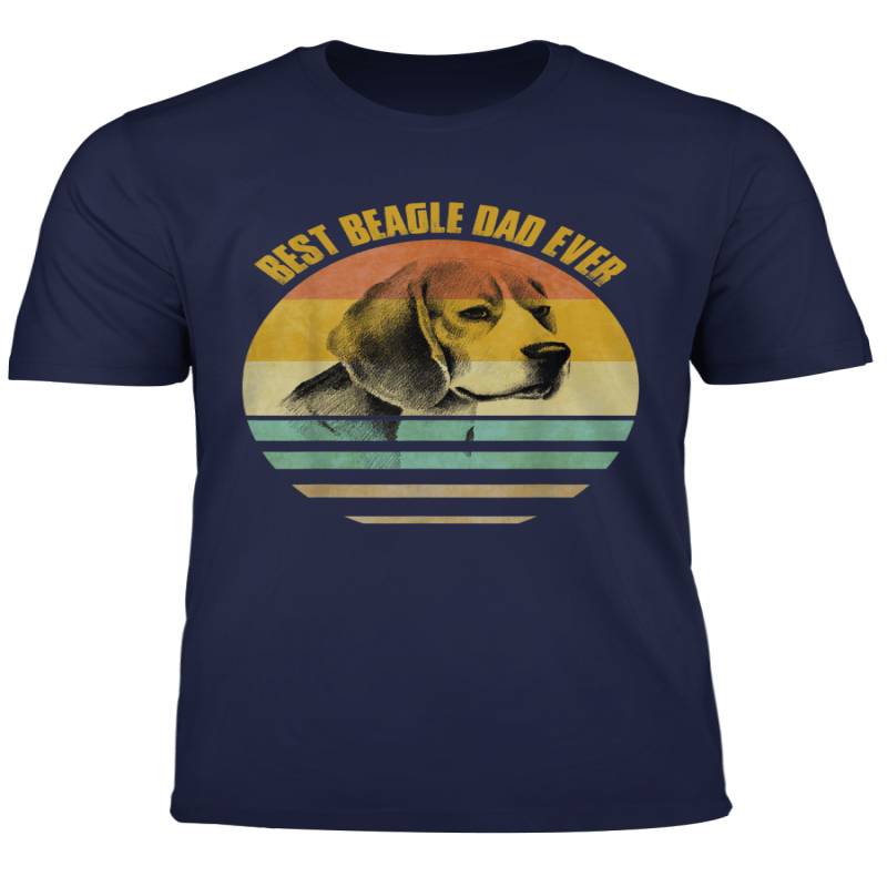 Best Beagle Dad Ever Retro Vintage Puppy Dog Gift Fathers T Shirt