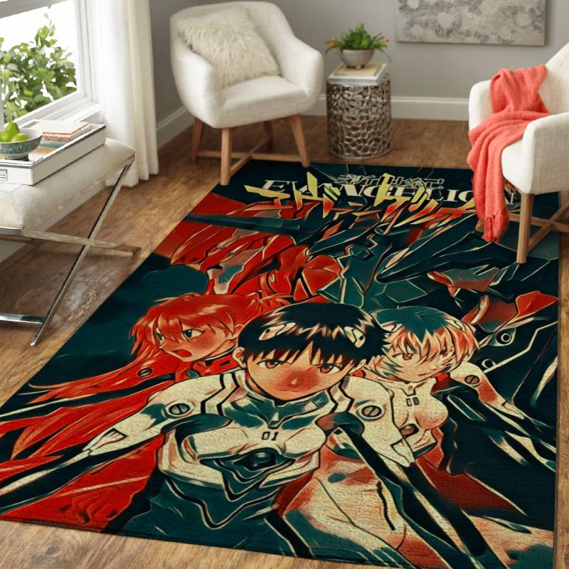 Neon Genesis Anime Art Area Rug – Carpet