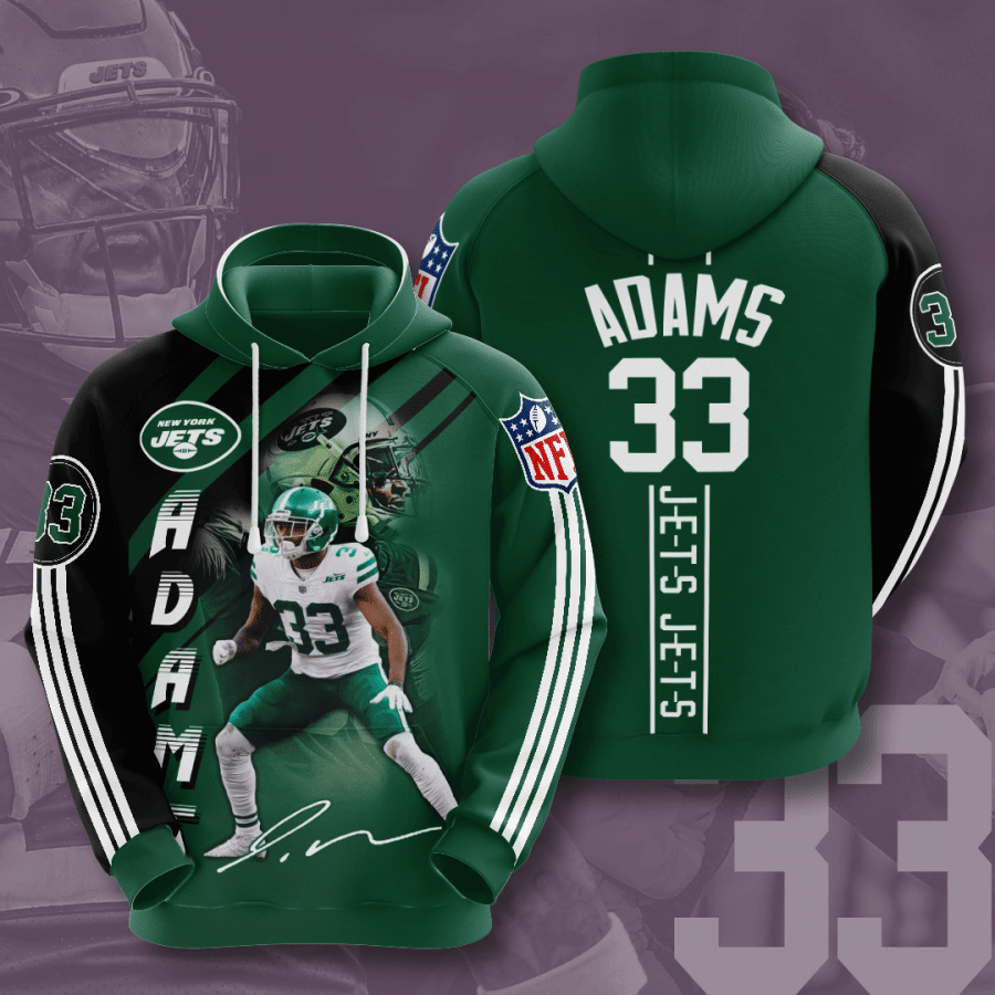 New York Jets Jamal Adams 19 Unisex 3D Hoodie Gift For Fans