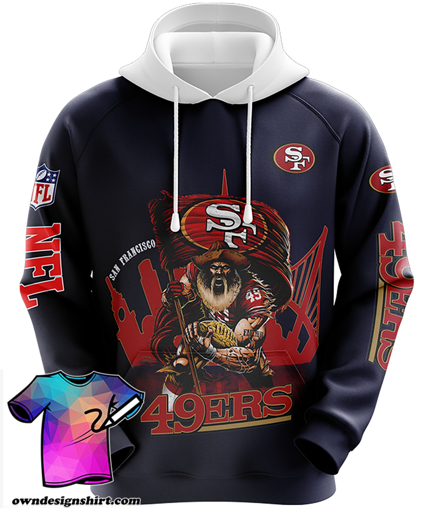 [The Best-Selling] San Francisco 49Ers Sourdough Sam    88 Unisex 3D Hoodie Gift For Fans