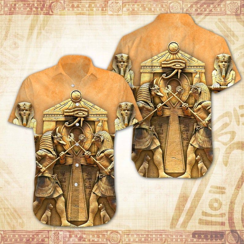 Ancient Egyptian Orange Nice Design Hawaiian Shirt Dhc18064168