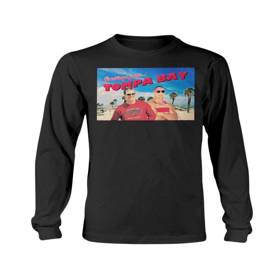 Greetings From Tompa Bay Hoodie, Tom Brady, Rob Gronkowski – Tampa Bay Buccaneers