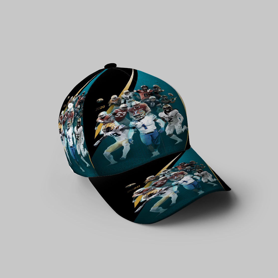 Jacksonville Jaguars Team V6 3D Printing Baseball Cap Classic Hat