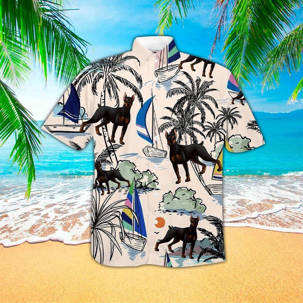 Doberman Hawaii Shirt For Lover Aloha Ha8197