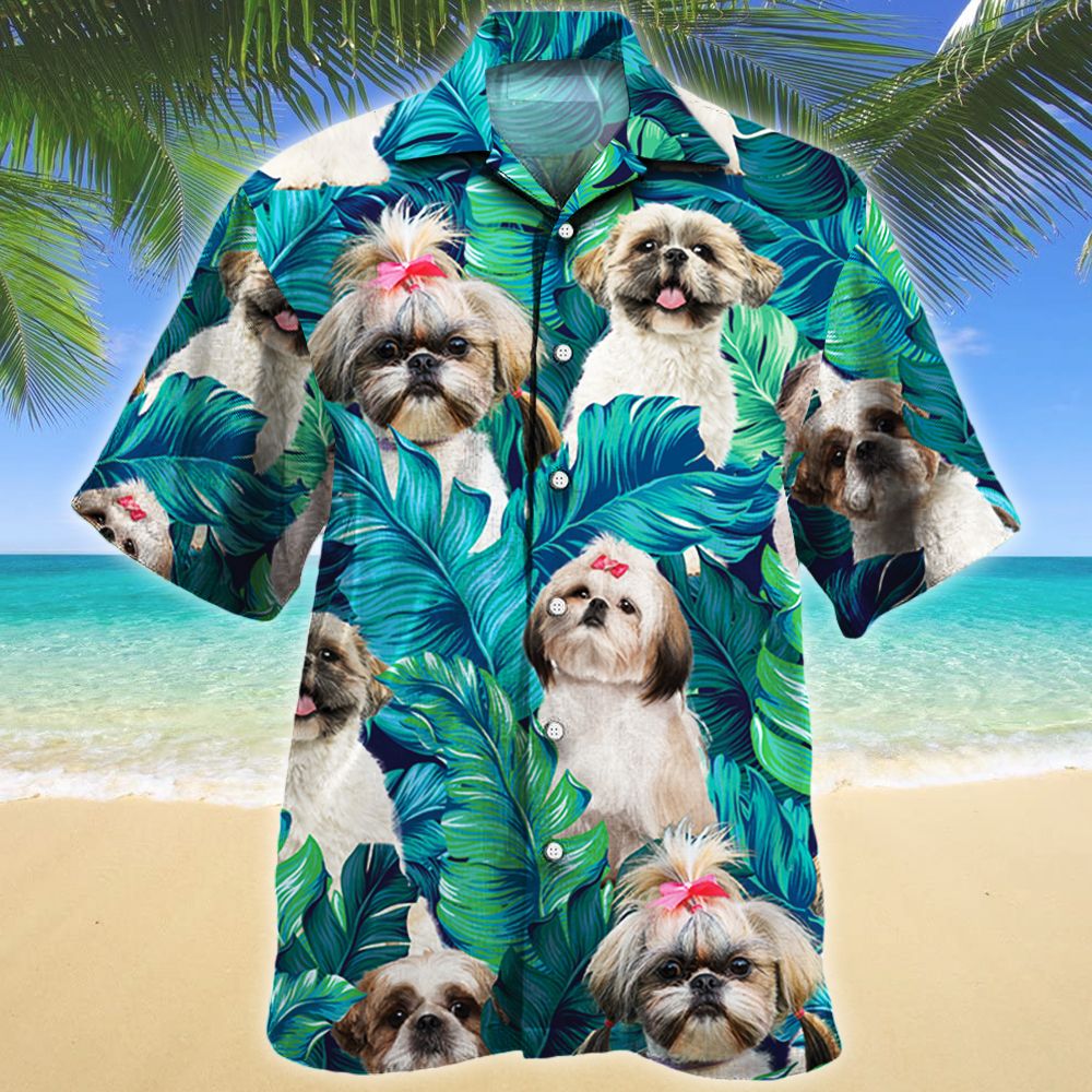 Shih Tzu Dog Lovers Gift Hawaiian Shirt For Aloha Ha23615