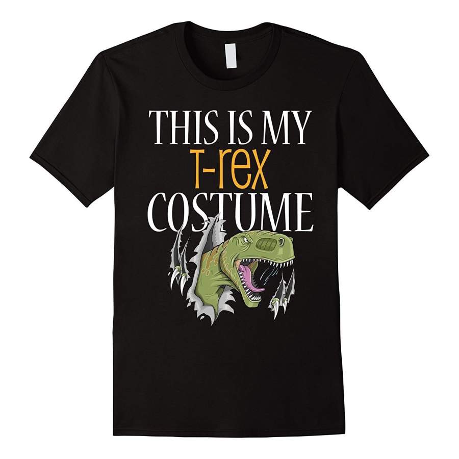 This Is My T-Rex Costume T-Shirt Halloween Men Short Sleeve T- Shirt