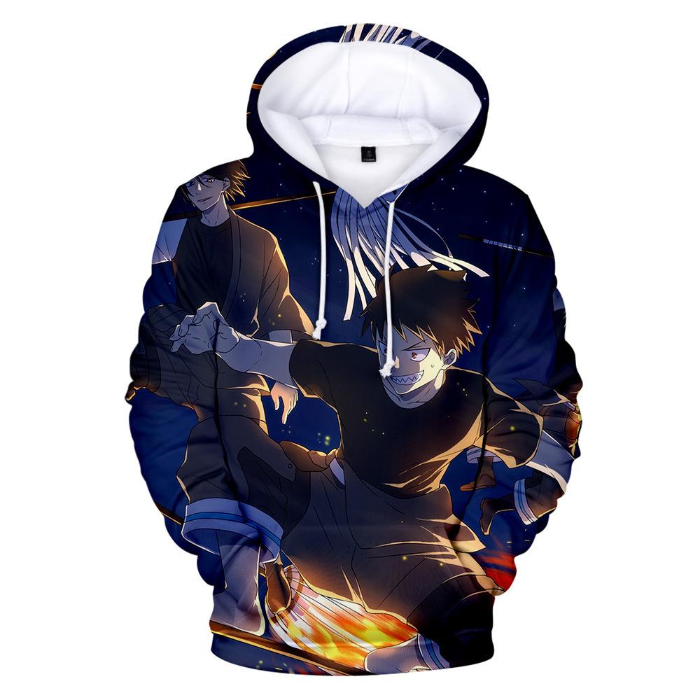 3D Fire Force Hoodies – Cartoon Sweatshirts