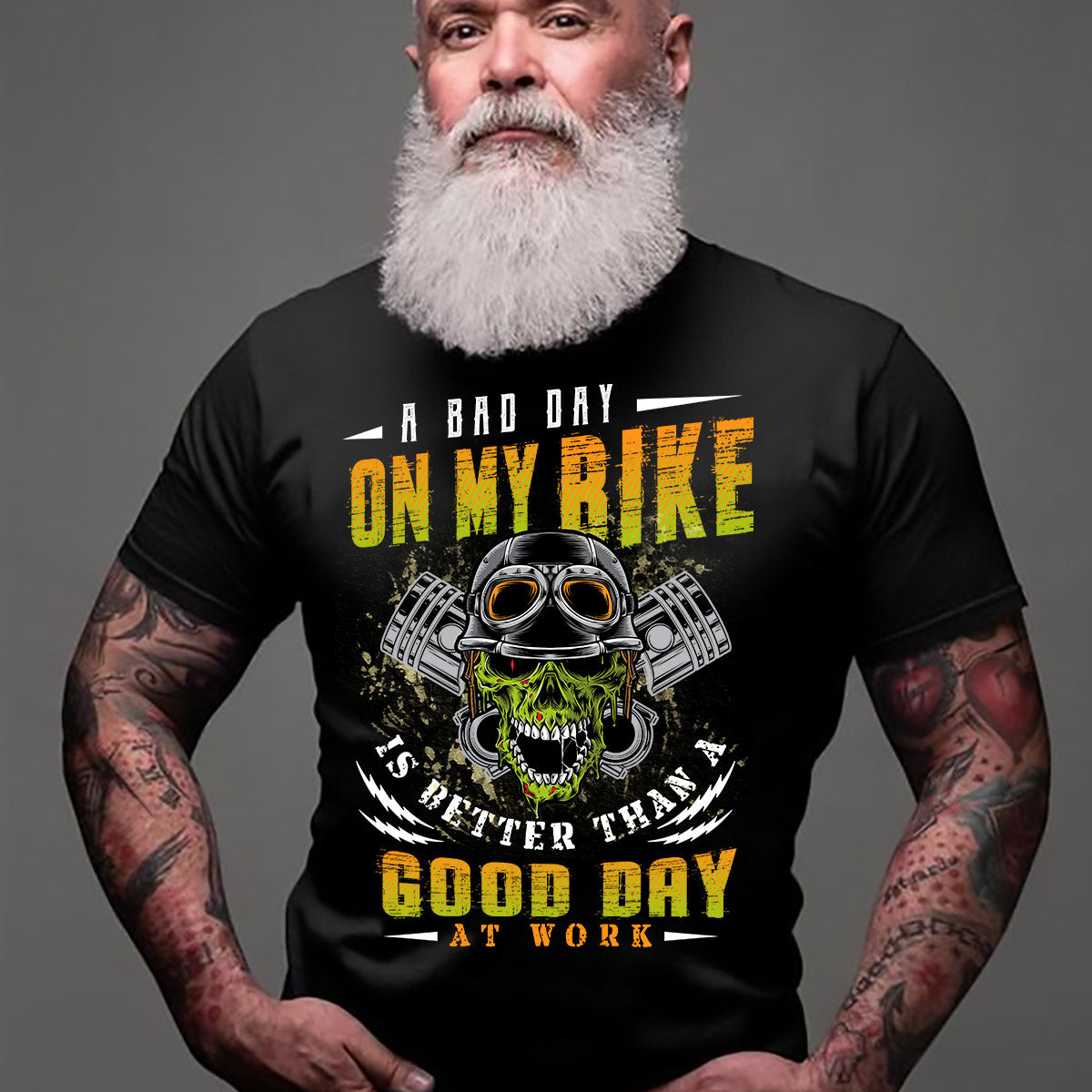 Best Gift For Ridding Dad, Father’s Day 2021, A Bad Day On My Bike Good Day At Work T-shirt