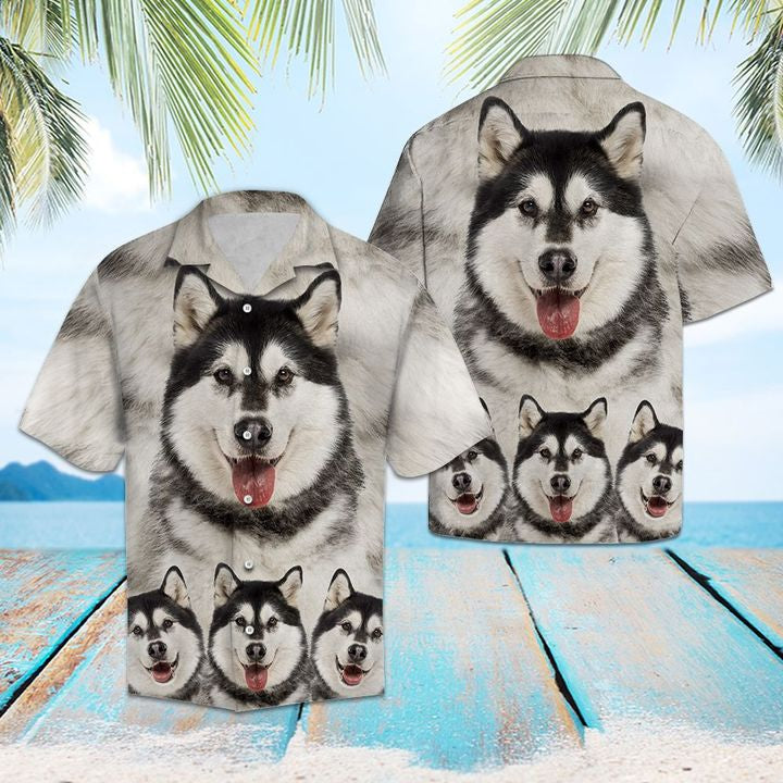 Awesome Alaskan Malamute Hawaiian Shirt Summer Button Up For Men, Women, Couple