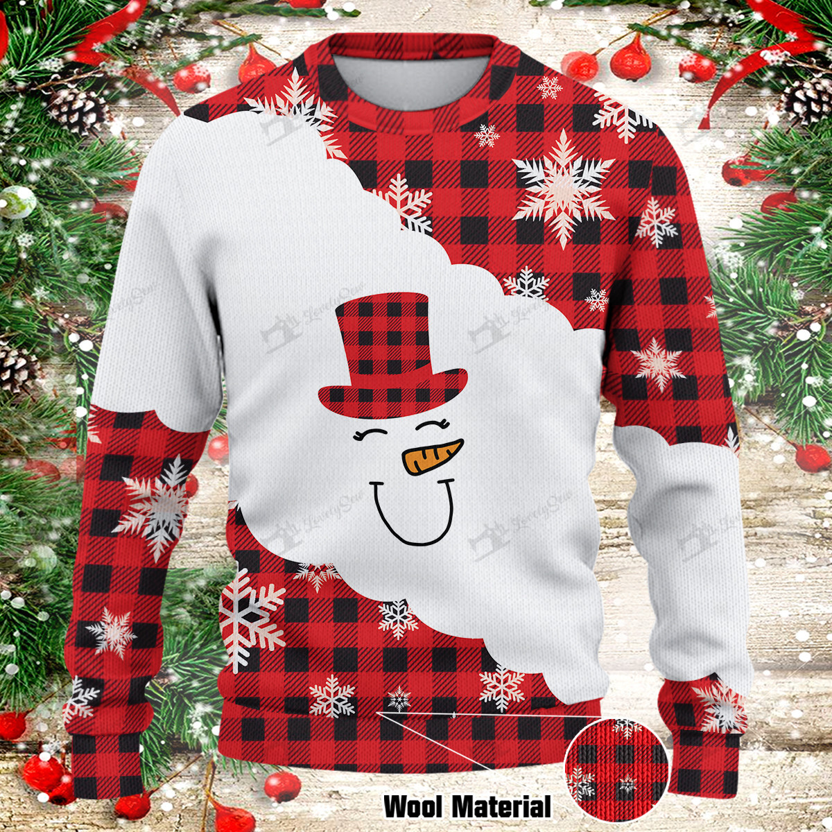 Christmas Gift – Snowman Face Sweater Mht2112030403