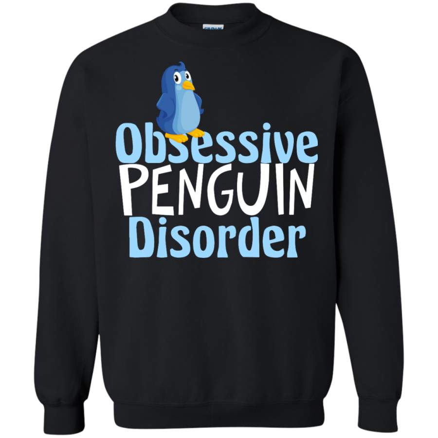 Cute Obsessive Penguin Disorder Pullover Sweatshirt