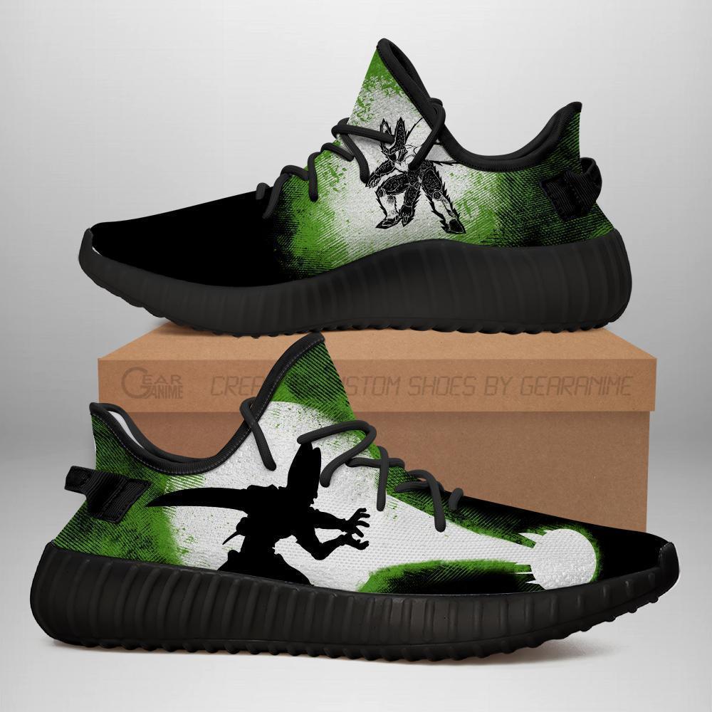 Cell Silhouette Yeezy Shoes Skill Custom Dragon Ball Anime Sneakers Mn04