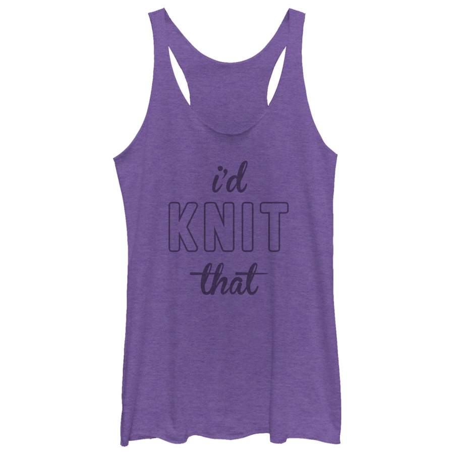 CHIN UP Women’s I’d Knit That  Racerback Tank