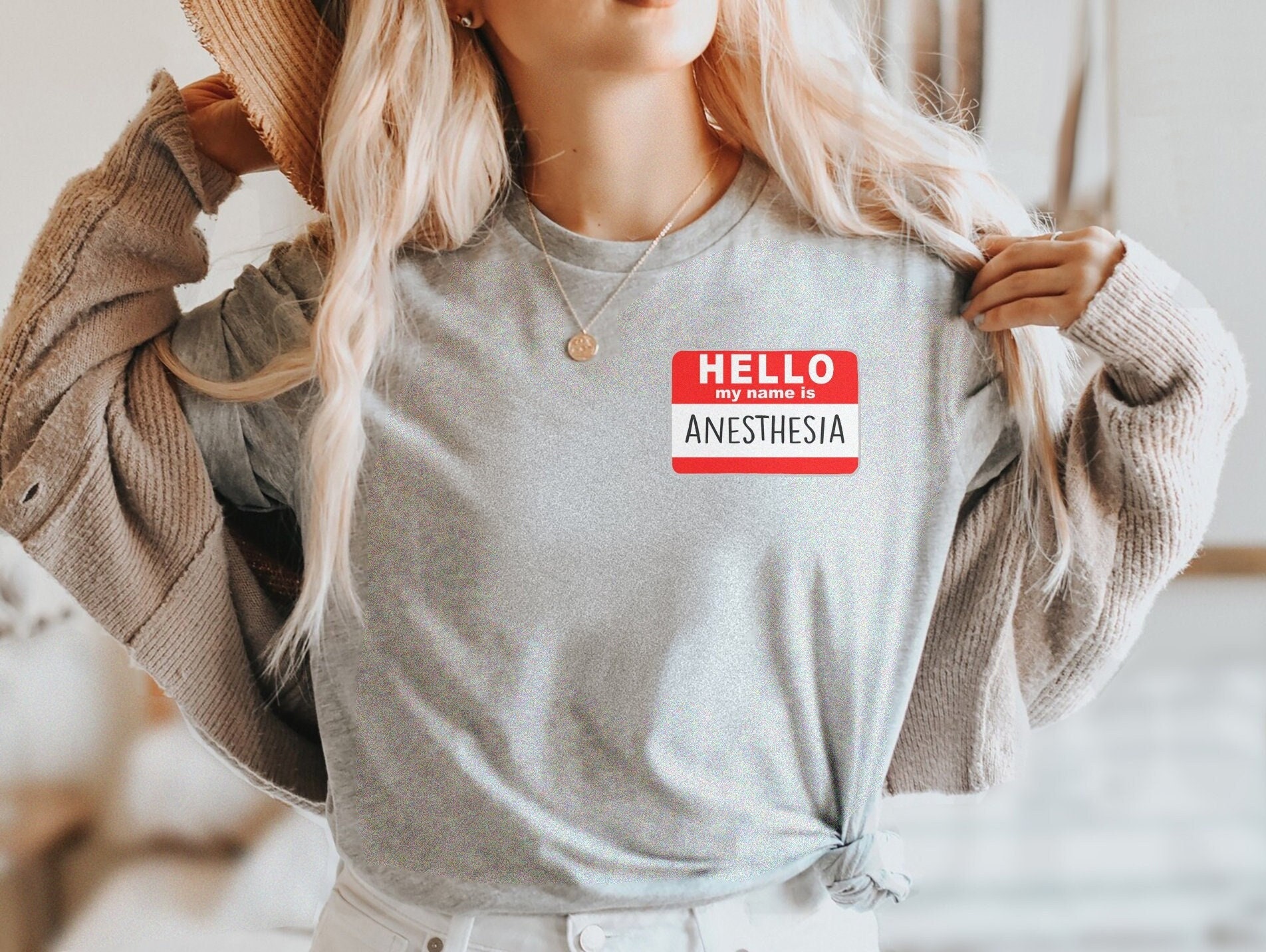 My Name is Anesthesia – Funny Anesthesiologist Anesthetist CRNA Shirt | Funny Crna Tshirt, Gift For Nurse Anesthetist, Crna School Grad Gift