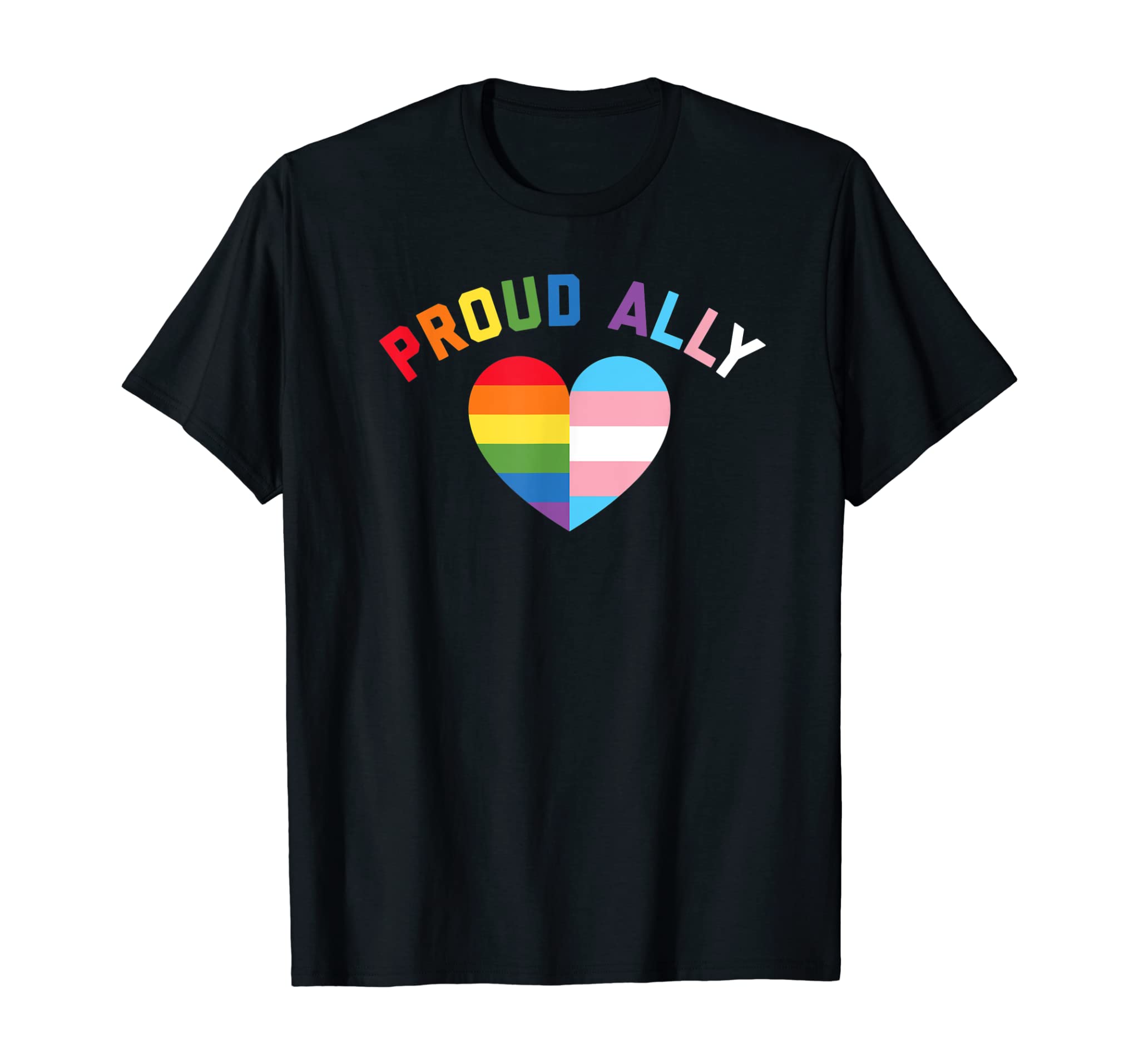 Proud Ally Lgbt Rainbow Heart – Gay Pride Month T-Shirt