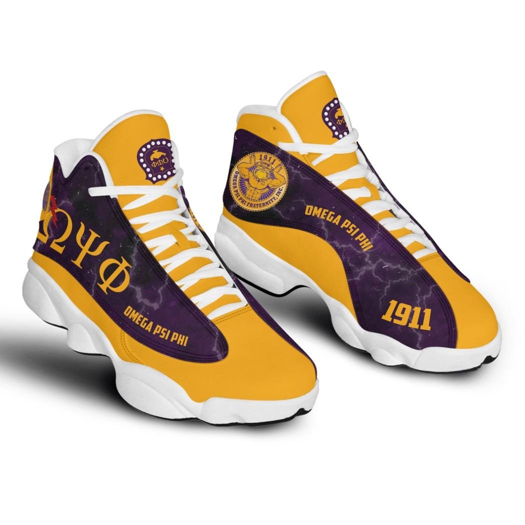 Wonderprint Footwear Bulldog Sobat Omega Psi Phi Sneakers Lt10