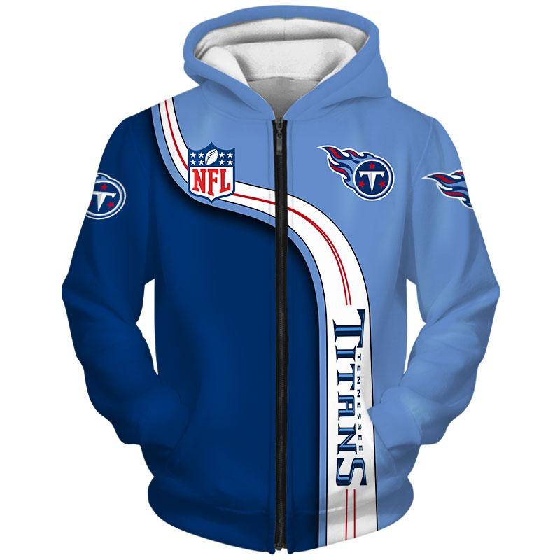 Tennessee Titans Hoodie 3D Cute Soft Material Best Gifts Ever 3D Zip Hoodie