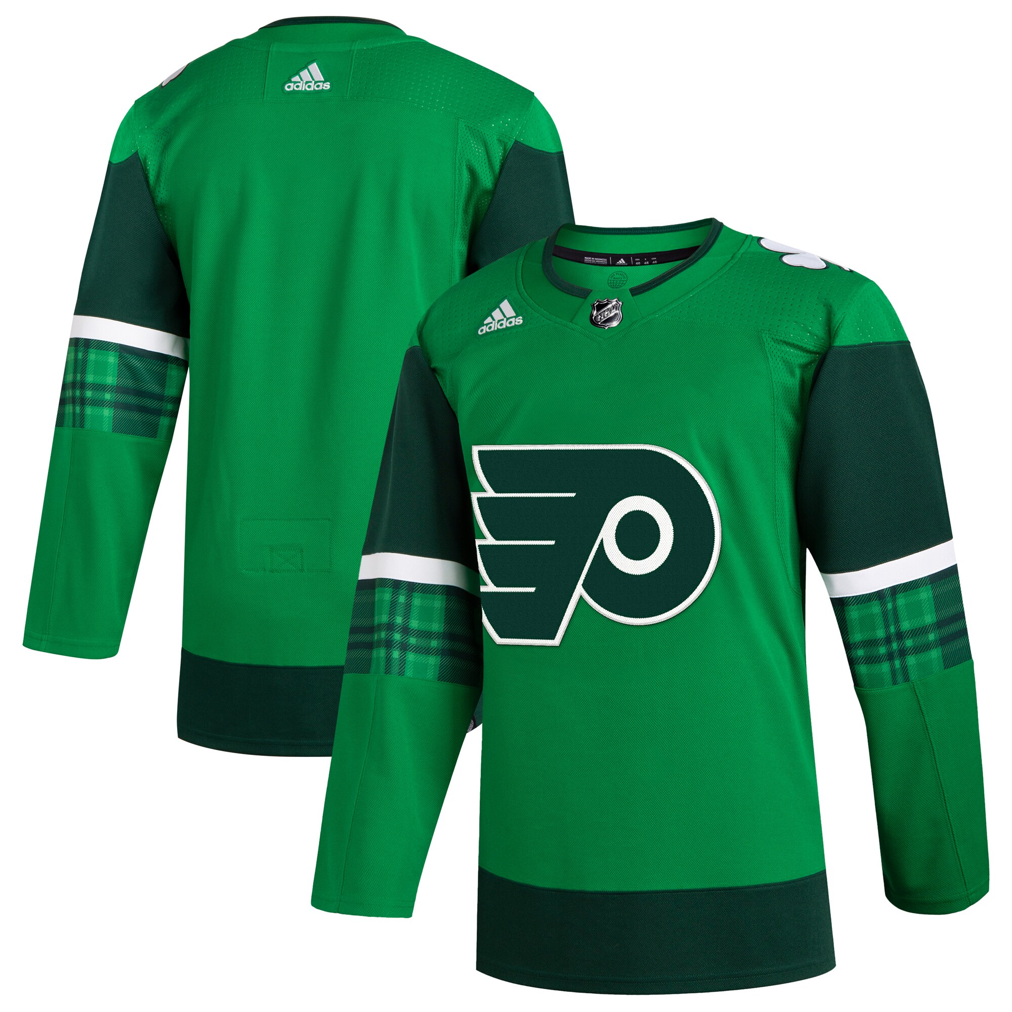 Men's Philadelphia Flyers adidas Kelly Green 2023 St. Patrick's Day Primegreen Authentic Jersey