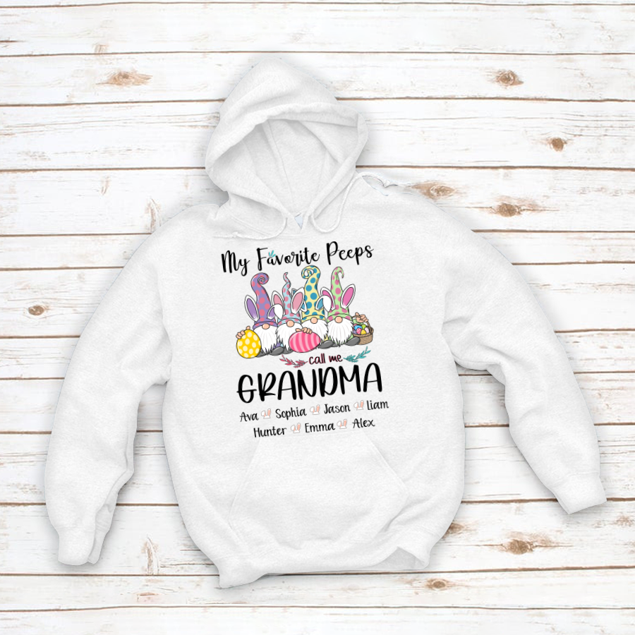 My Favorite Peeps Call Me Grandma Easter Hoodie