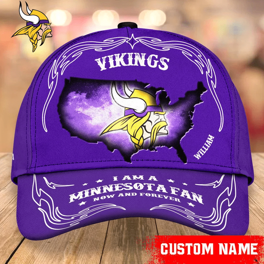 Minnesota Vikings Baseball Caps Custom Name