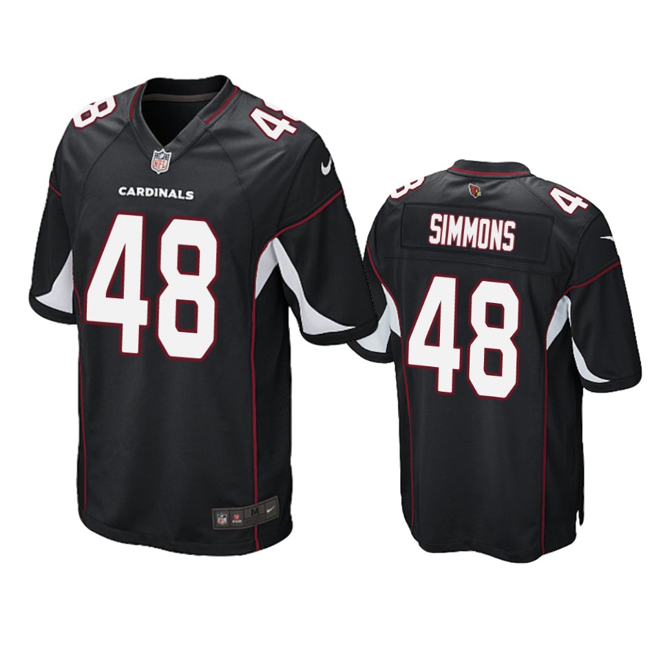 Arizona Cardinals Isaiah Simmons Black 2020 NFL Draft Alternate Game Jersey