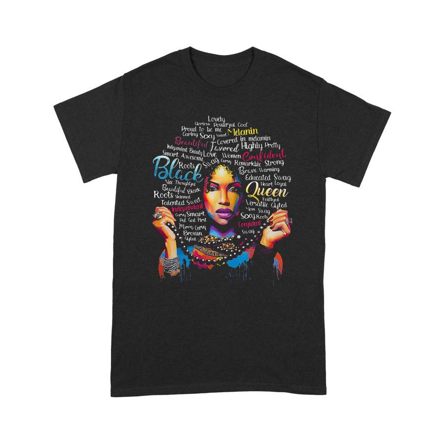 Black Queen Confident Art T-shirt