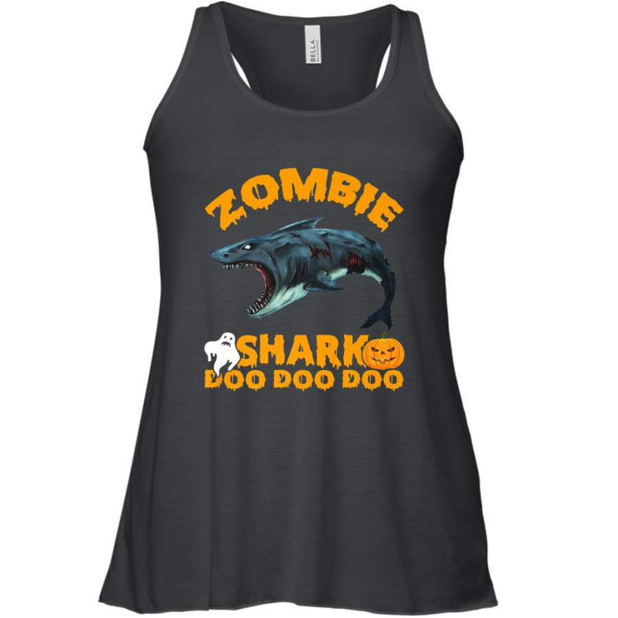 Zombie Shark Doo Doo Doo Halloween Shake Costume Lover Gifts Women’s Racerback Tank